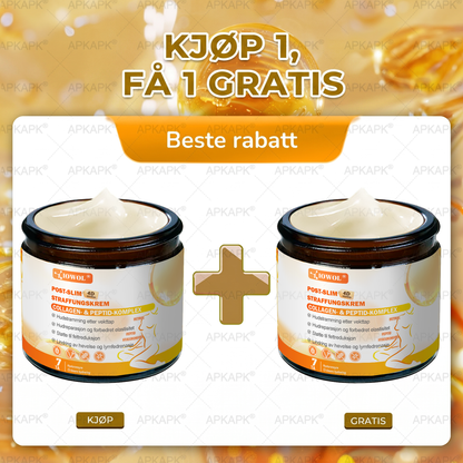 Offisiell butikk | IOWOL® oppstrammende krem etter vektnedgang med GHK-Cu, Argireline & Matrixyl 3000, kollagenpeptider og oppstrammende aktive ingredienser, utviklet for å målrette slapp og hengende hud etter vekttap.
