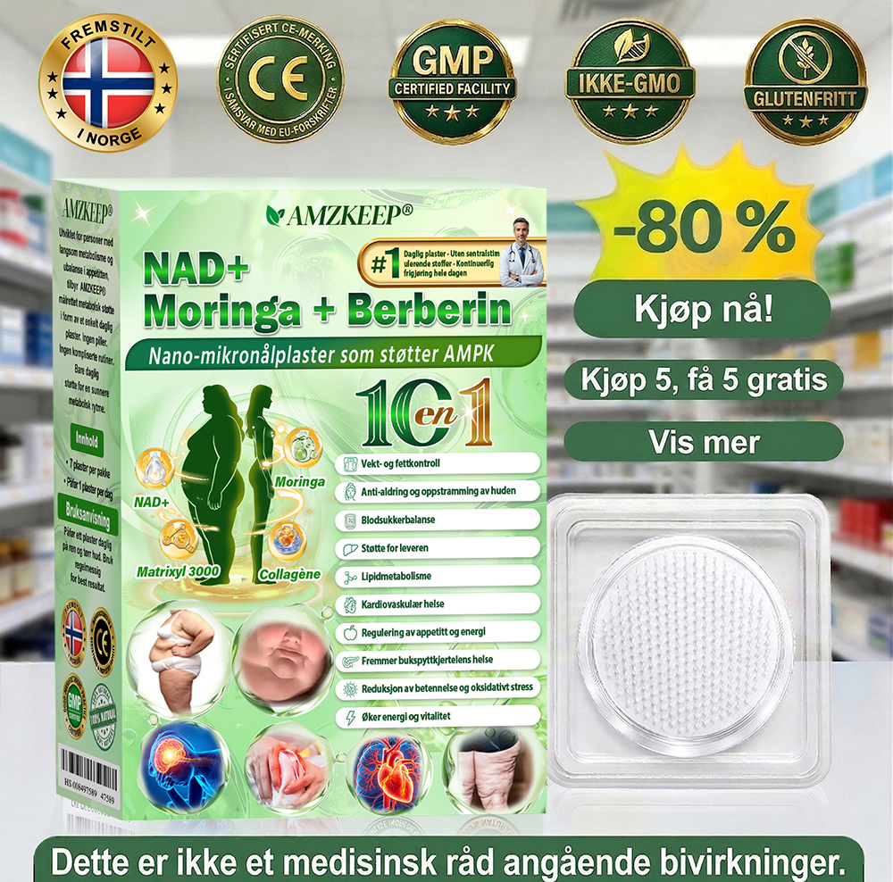 Som en verdsatt kunde har du låst opp en helt spesiell bonus! Få 80 % rabatt når du legger til enda et 𝑨𝑴𝒁𝑲𝑬𝑬𝑷®-produkt i bestillingen din. Dette overraskelsestilbudet gjelder bare i en kort periode.