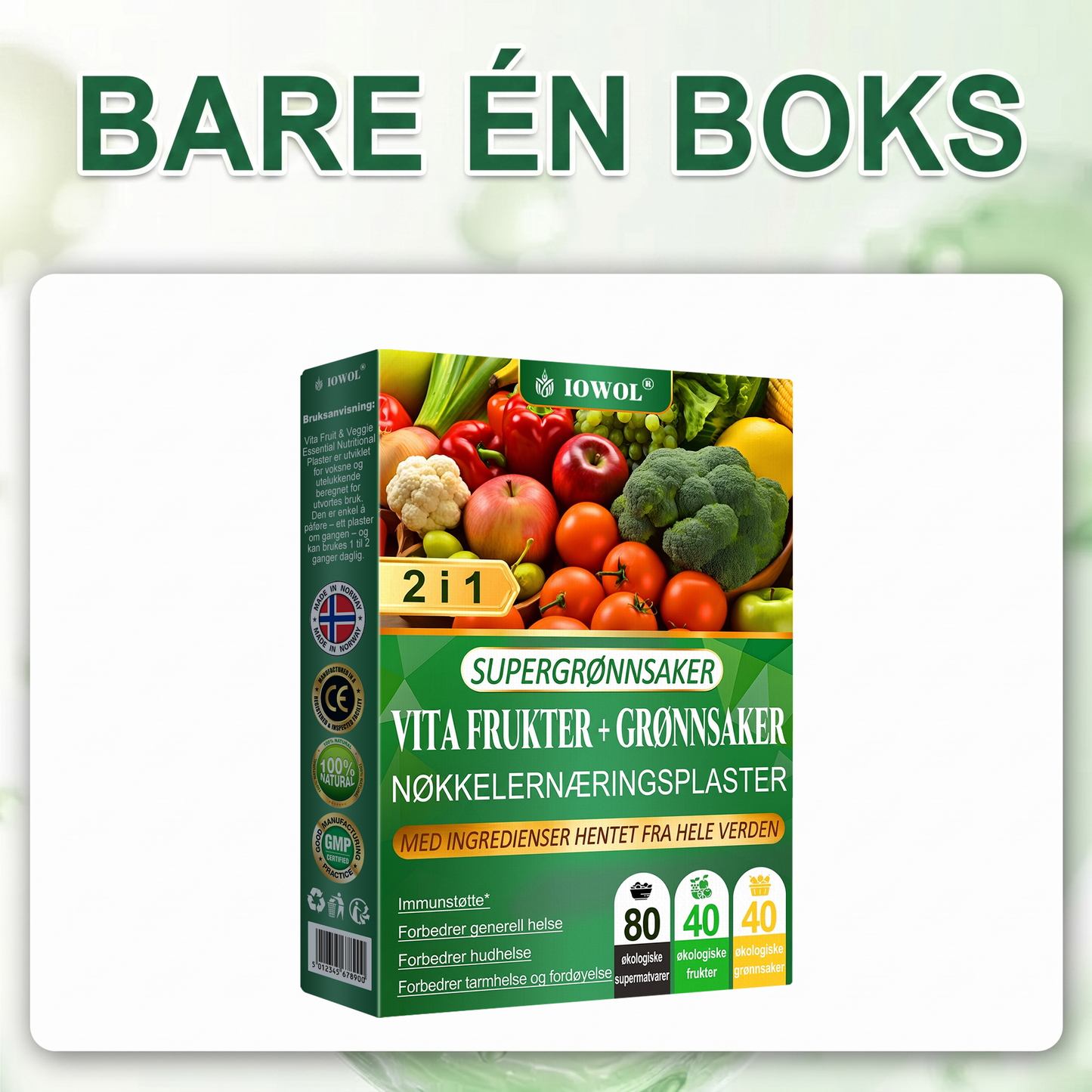 Vita Fruit & Veggie essensiell ernæringsplaster